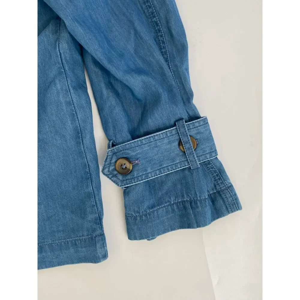 Nic + Zoe Denim Jacket Size MED Old Money Preppy Beach Boho Classic - Picture 16 of 16